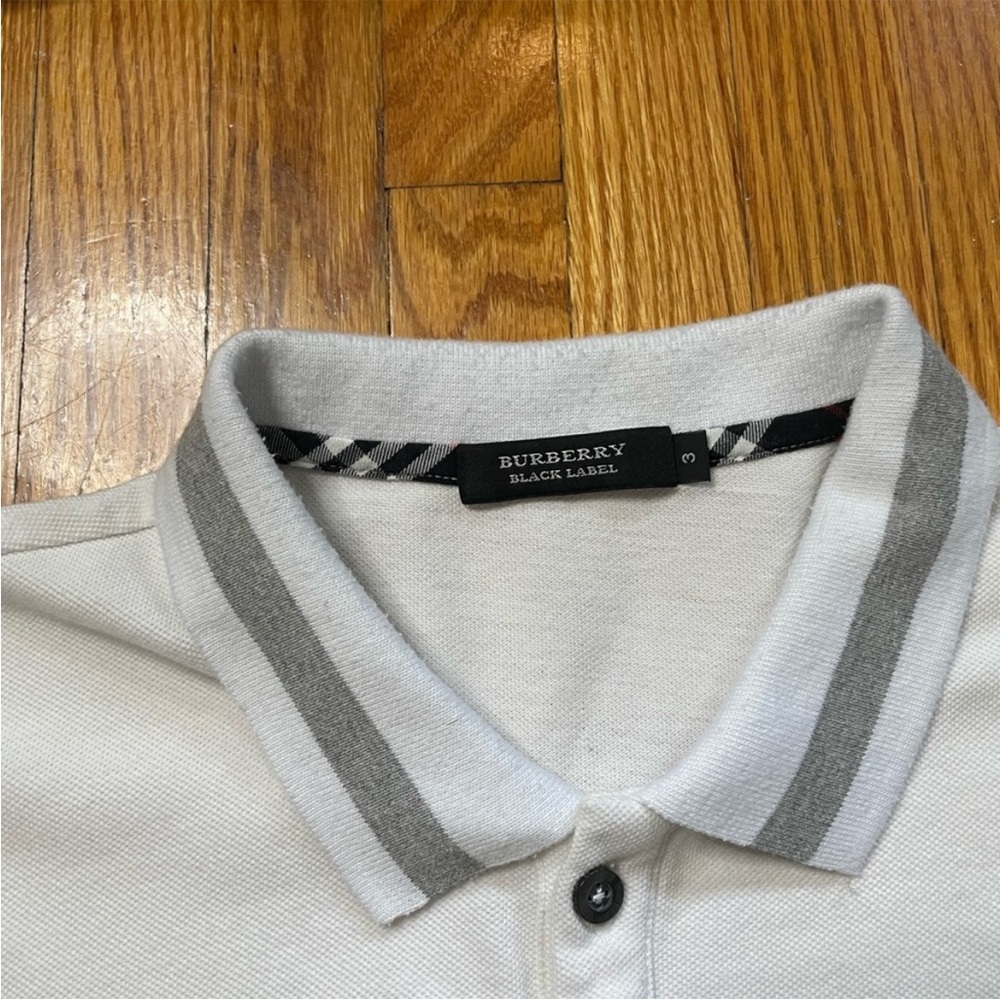 Black Label Burberry Polo Shirt (3) - Picture 5 of 6